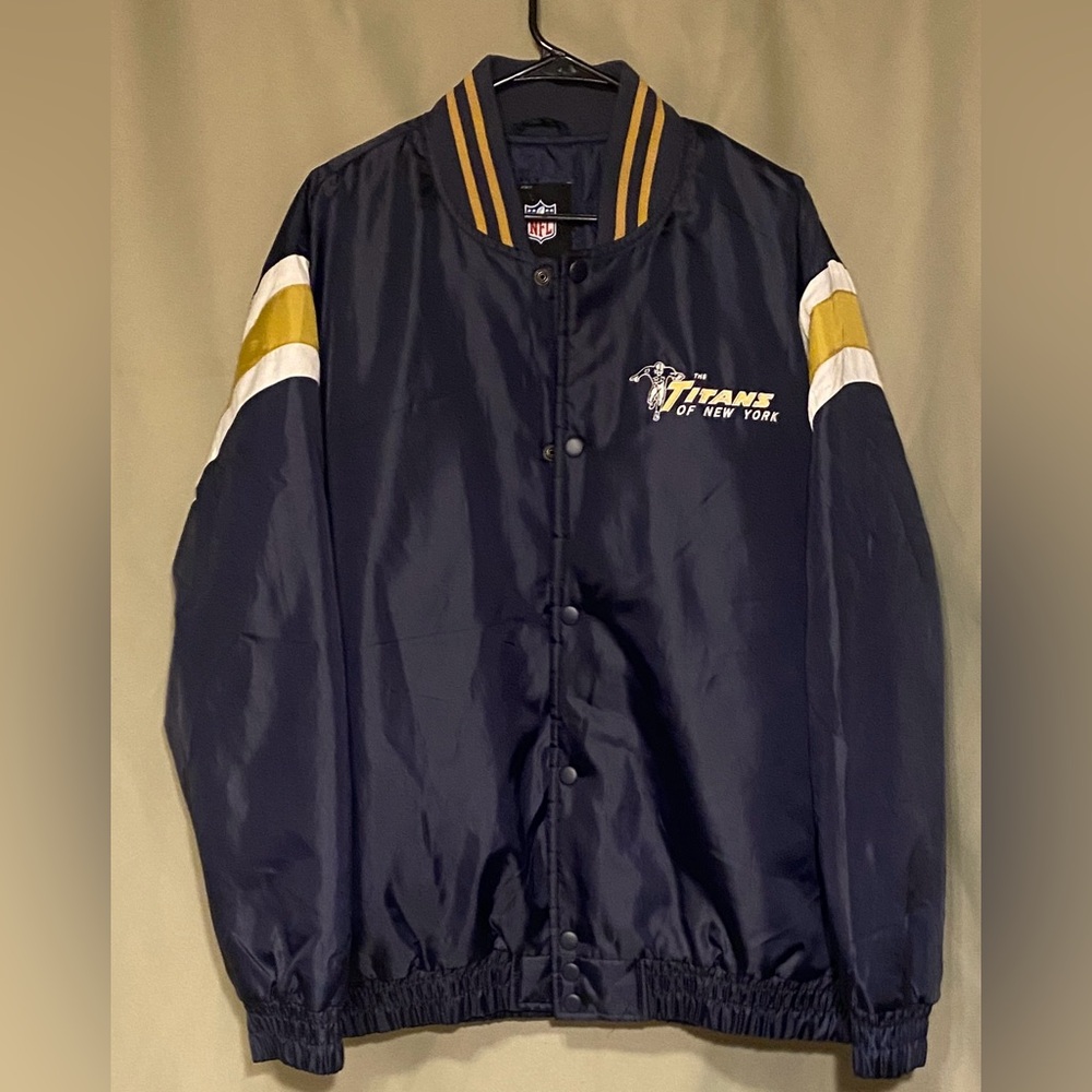 Vintage New York Jets Titans of New York NFL G-III Bomber/Varsity Jacket Men 2XL